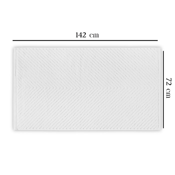 Mijölnir Toalla de Baño Algodón 100% Blanco 76x142 cm 500 gr/m²